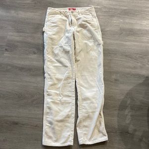 Dickies Cream Corduroy Carpenter Pants